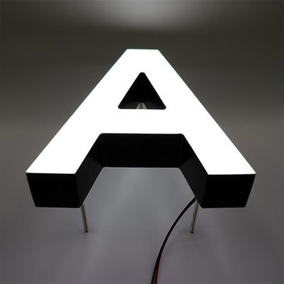 Προσαρμοσμένο μέγεθος 3D Ακρυλικό γράμμα LED φωτιστικό σήμα για εξωτερικό λογότυπο επιχείρησης