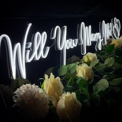 40C Neon Sign Custom Wedding Decoration Marquee Light Up Letters Θα με παντρευτείς;