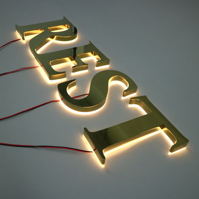 LED Strips Light Source Custom Metal Storefront Εξωτερικό Πρόσωπο 3D Καταστήματος Επιχειρηματικές πινακίδες