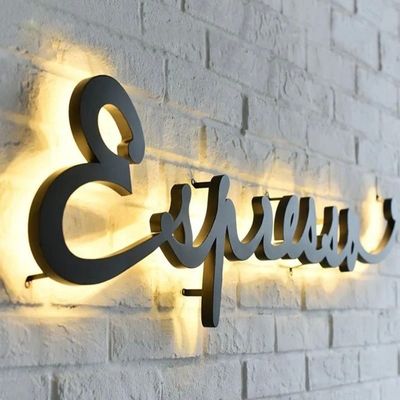 12V LED Strips Custom Metal Επιχειρηματικές διαφημιστικές πινακίδες για γραφεία