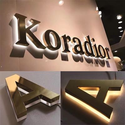 Παροχή LED 3D πινακίδας για φωτεινό ανοξείδωτο χάλυβα αλουμίνιο PC ακρυλικό 3D γράμματα