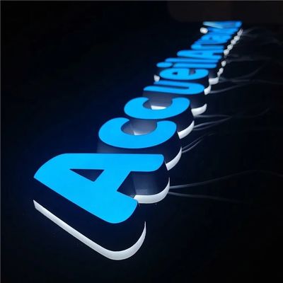 50000 ώρες εργασία Ζωή Παντοχρόνια Εντυπωσιακή 3D LED ρητίνη Ακρυλική καφετέρια Σημαία καταστήματος
