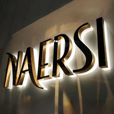 Προσαρμοσμένο Metal Store Προσωπικό PC LED Προσωπικό Σημάδι 3D Επιχειρηματικό Προσαρμοσμένο LED Store Σημάδι γράμματος