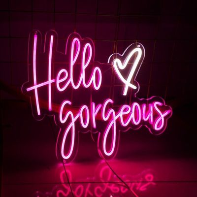 Προσαρμοσμένο LED Neon Sign Πάρτι Γενέθλια Ευχές για τοίχο Ροζ διακόσμηση δωματίου Ευχάριστα γενέθλια Neon Bar Σινιάλα