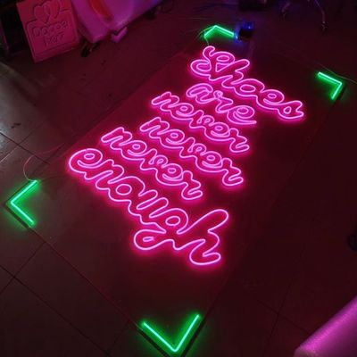 Προσαρμοσμένο LED Neon Sign Πάρτι Γενέθλια Ευχές για τοίχο Ροζ διακόσμηση δωματίου Ευχάριστα γενέθλια Neon Bar Σινιάλα