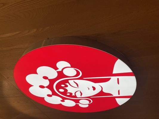 Προσαρμοσμένο χρώμα τοίχο τοποθετημένο αλουμίνιο Slim Frame LED φωτεινό κουτί για την πώληση αλυσίδων καταστημάτων