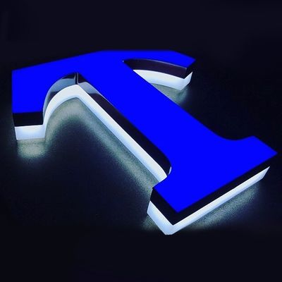 Προσαρμοσμένο μέγεθος 3D Ακρυλικό γράμμα LED φωτιστικό σήμα για εξωτερικό λογότυπο επιχείρησης