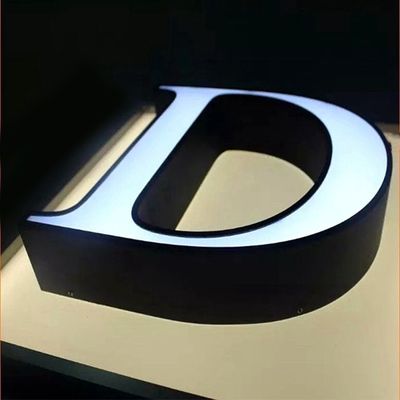 Προσαρμοσμένο μέγεθος 3D Ακρυλικό γράμμα LED φωτιστικό σήμα για εξωτερικό λογότυπο επιχείρησης