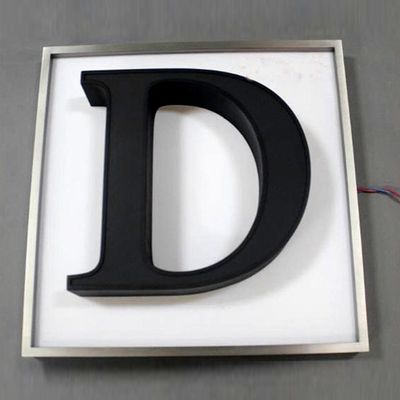 Προσαρμοσμένο μέγεθος 3D Ακρυλικό γράμμα LED φωτιστικό σήμα για εξωτερικό λογότυπο επιχείρησης