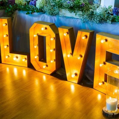 28 C Custom Light Marquee Σημάδι LED Πίνακας Marquee γράμματα Αγάπη γάμος Αριθμοί λαμπτήρας