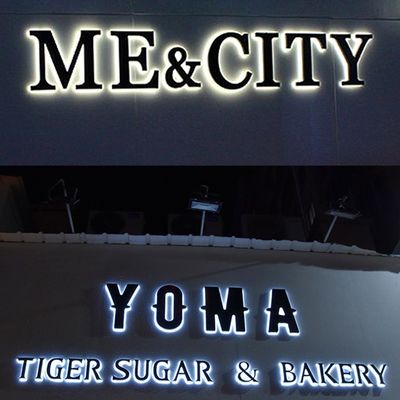 Διαφήμιση Εισερχόμενη τάση 12V LED φωτισμένο Custom Logo Σημείωση Επιστροφική φωτισμένη Επιστολή Σημείωση 3D Επιστολή LED Σημείωση Φως