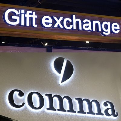 Διαφήμιση Εισερχόμενη τάση 12V LED φωτισμένο Custom Logo Σημείωση Επιστροφική φωτισμένη Επιστολή Σημείωση 3D Επιστολή LED Σημείωση Φως