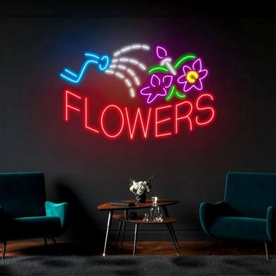 Τσάι πράσινο Custom Wall Hanging Neon Sign Light USB / μπαταρία λειτουργεί δώρο γενεθλίων Τέχνη τοίχου Led Neon Night Light