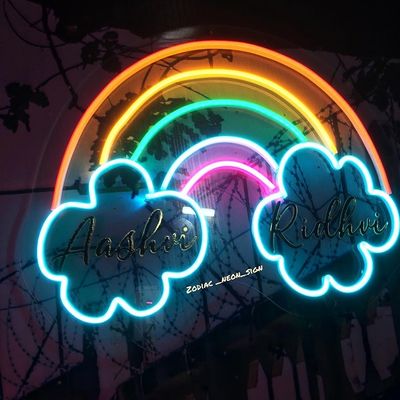 Τσάι πράσινο Custom Wall Hanging Neon Sign Light USB / μπαταρία λειτουργεί δώρο γενεθλίων Τέχνη τοίχου Led Neon Night Light