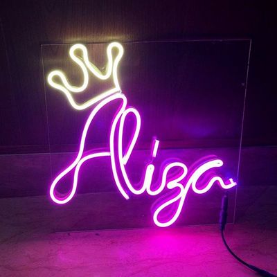 Τσάι πράσινο Custom Wall Hanging Neon Sign Light USB / μπαταρία λειτουργεί δώρο γενεθλίων Τέχνη τοίχου Led Neon Night Light