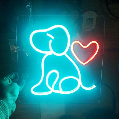 Τσάι πράσινο Custom Wall Hanging Neon Sign Light USB / μπαταρία λειτουργεί δώρο γενεθλίων Τέχνη τοίχου Led Neon Night Light