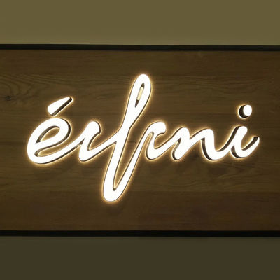 Εξωτερικό Custom 3D φωτεινή πινακίδα με φωτισμένα ακρυλικά γράμματα και LED τέχνη σε 25C