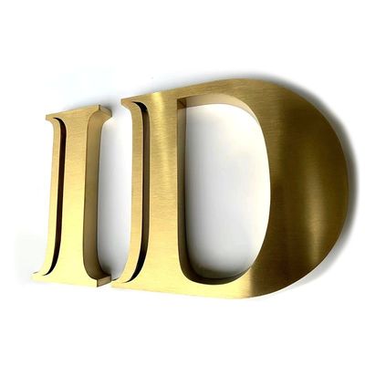Εξωτερική διαφήμιση Custom Store 3D λογότυπο γράμμα σήμα για ελεύθερο μέταλλο σήμα