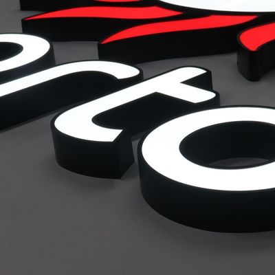 25C Προσαρμοσμένο από ανοξείδωτο χάλυβα εσωτερικό τοίχωμα γράμμα λογότυπο σήμα για διαφημιστική οθόνη