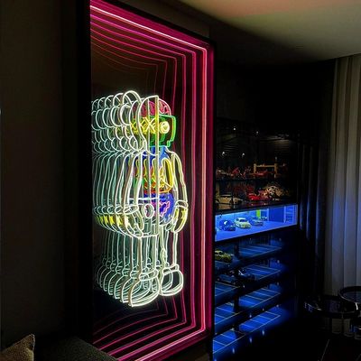35C Μοντέρνο Βόρειο Λούξο Rgb Σπίτι Smart Infinite Magic Mirror Γύρω 3d Ατελείωτος καθρέφτης
