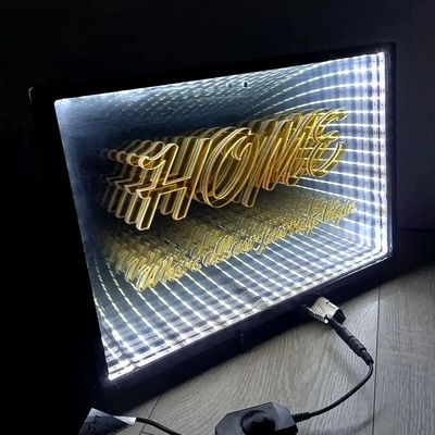 35C Μοντέρνο Βόρειο Λούξο Rgb Σπίτι Smart Infinite Magic Mirror Γύρω 3d Ατελείωτος καθρέφτης