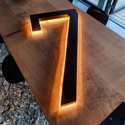 Εξωτερική σήμανση Προσαρμοσμένο 3d λογότυπο φωτισμένο από πίσω Φως Σημάδι για επιχειρήσεις Φωτισμένη διαφήμιση