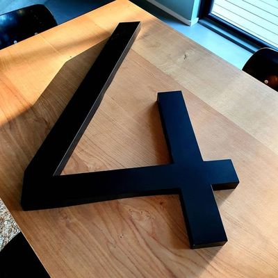 Εξωτερική σήμανση Προσαρμοσμένο 3d λογότυπο φωτισμένο από πίσω Φως Σημάδι για επιχειρήσεις Φωτισμένη διαφήμιση