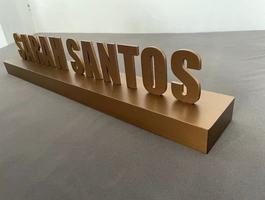 Πολυδιάστατα 3D αντανακλαστικά/μαύρα γράμματα τοίχου από ανοξείδωτο χάλυβα για διαφήμιση και επιχειρήσεις