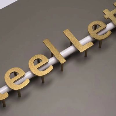 Εξωτερικά Δασμολογημένα Κτίρια Ατσάλι LED Σημάδια Για Διαφήμιση Γραφείου