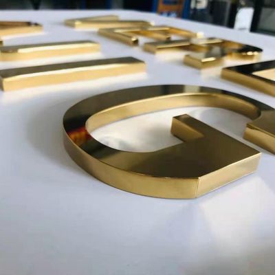 Προσαρμόσιμες LED πινακίδες από ανοξείδωτο χάλυβα για Α-Ζ και Αλφαβήτο αριθμών