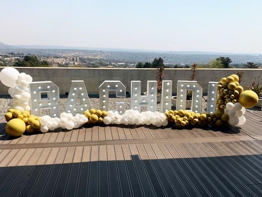 Εισερχόμενη τάση 12 V Led Marquee Letters 3ft 4ft 5ft Μεγάλοι αριθμοί Γίγαντας Light Up Letters