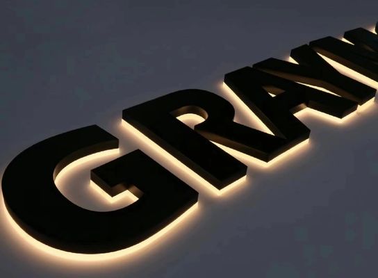 Προσαρμοσμένο μέγεθος Backlit γράμματα για το γραφείο τοίχος LED σήμα λογότυπο εσωτερικό σήμα επιχείρησης