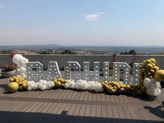 Προσαρμοσμένο μέγεθος 4 πόδια LED λάμπα γράμματα για την διακόσμηση γάμου Mr και Mrs Marquee γράμματα