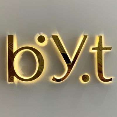 Γραφείο Wall Letters Λογότυπο σε 3D LED για Custom Metal Επιχειρηματική Διαφημιστική Σημείωση