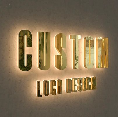 Γραφείο Wall Letters Λογότυπο σε 3D LED για Custom Metal Επιχειρηματική Διαφημιστική Σημείωση