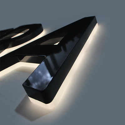 Εστιακό 3D LED γράμματοφωτογραφείο με αντίστροφο φωτισμένο κανάλι και σχεδιασμό ακρυλικού υλικού