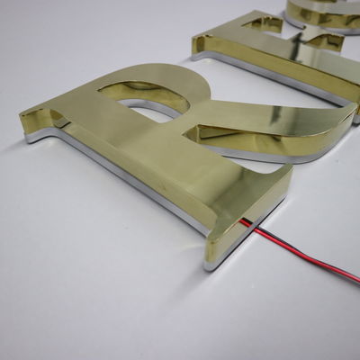 LED Strips Light Source Custom Metal Storefront Εξωτερικό Πρόσωπο 3D Καταστήματος Επιχειρηματικές πινακίδες