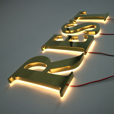LED Strips Light Source Custom Metal Storefront Εξωτερικό Πρόσωπο 3D Καταστήματος Επιχειρηματικές πινακίδες