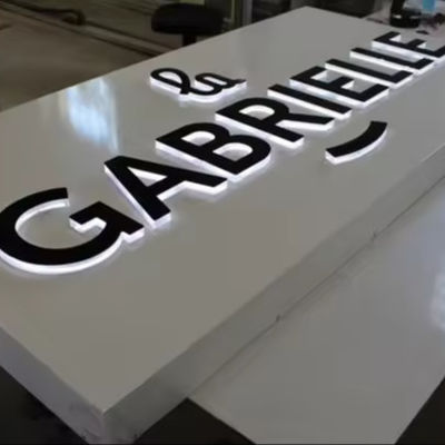 Ακρυλικό LED φως Rishang φωτεινό γραμματοκιβώτιο σήμανση για εσωτερική και εξωτερική προώθηση