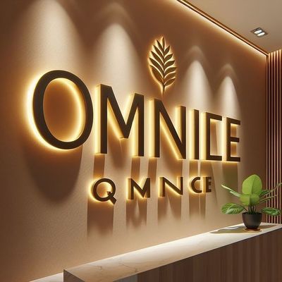 28C Πίσω φωτισμένο λογότυπο Ακρυλικό Ατσάλι Lettering Custom Led Outdoor