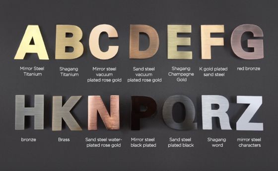 28C Πίσω φωτισμένο λογότυπο Ακρυλικό Ατσάλι Lettering Custom Led Outdoor