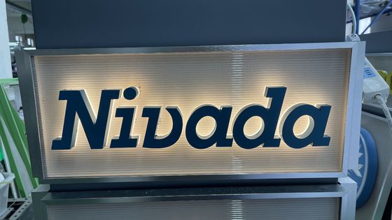 2700K μαλακό ζεστό λευκό χρώμα θερμοκρασία Ακρυλικό πίσω φωτισμένο σήμα