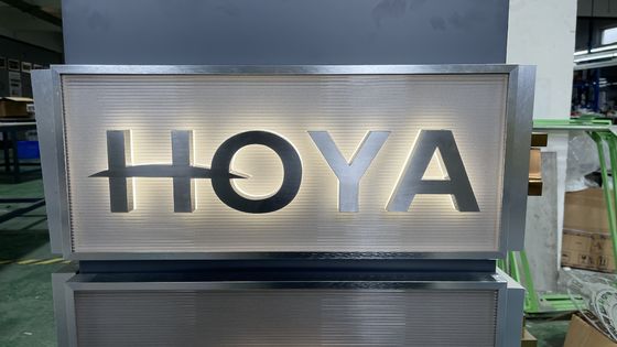 DC 12V Αδιάβροχο από ανοξείδωτο χάλυβα Ακρυλικό φωτισμένο πίσω LED Φως 3D γράμμα Εμπορική πινακίδα