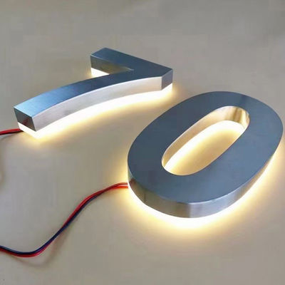 Γραφείο LED φωτισμένη πινακίδα Custom LED backlit γράμμα σήμα για φωτισμένο λογότυπο