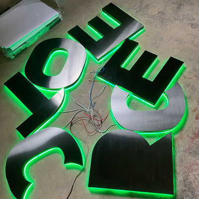 Τείχος LED φωτισμένη πινακίδα 3D πίσω φωτισμένο λογότυπο πινακίδα Custom For Office