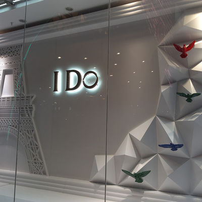 Τείχος LED φωτισμένη πινακίδα 3D πίσω φωτισμένο λογότυπο πινακίδα Custom For Office